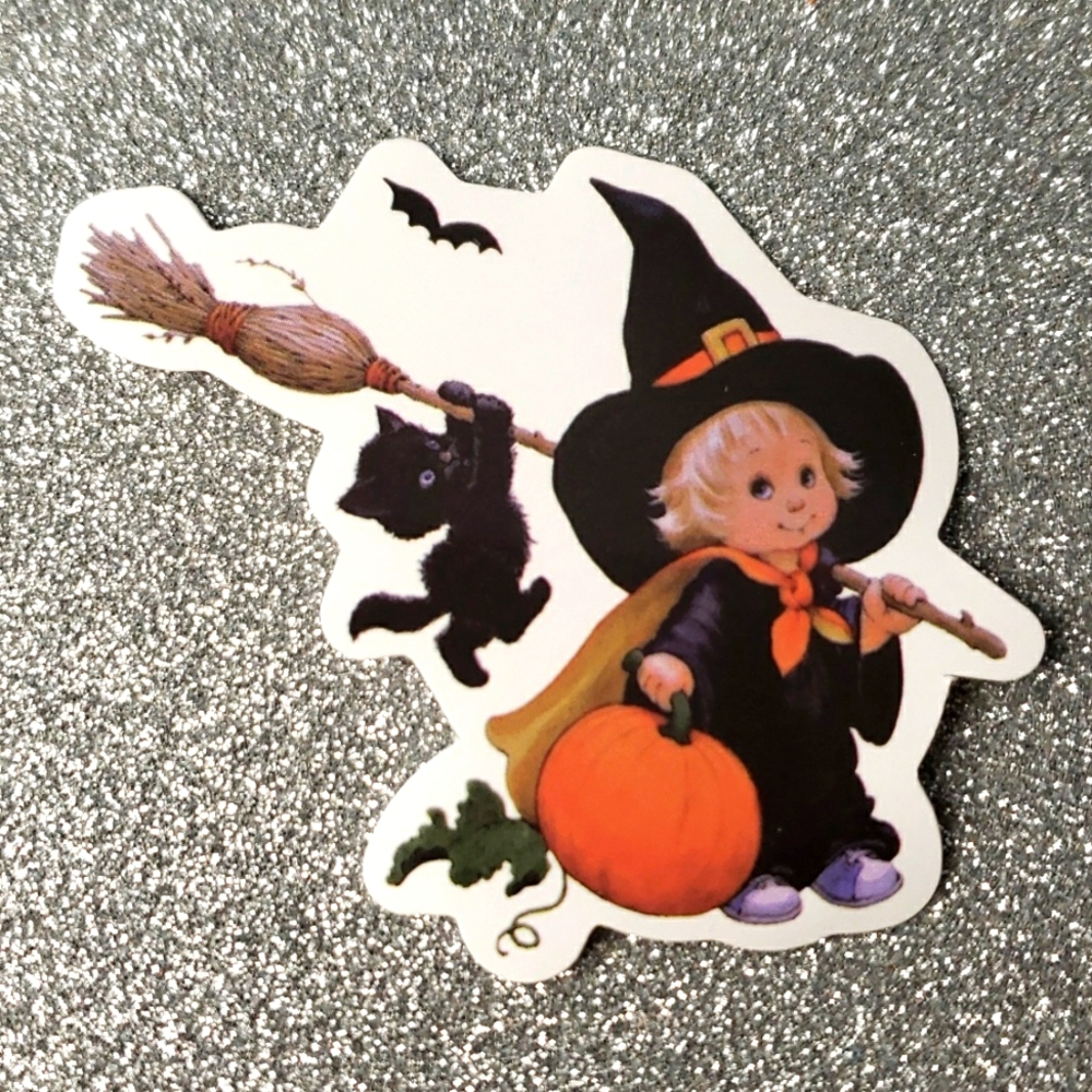 VINTAGE Halloween ART WATERPOOF Sticker